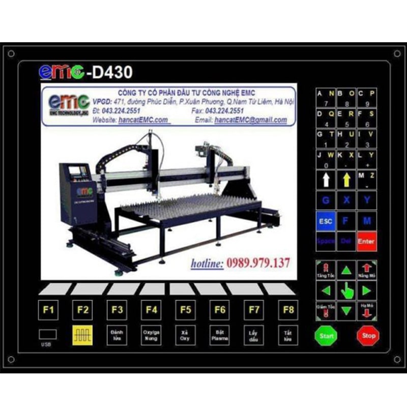 Bộ điều hiển máy cắt cnc cắt hoa văn EMC-D430